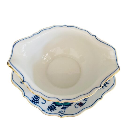 Blue Danube Mascot Japan Gravy Boat With Underplate Sauce Dish NA-1010 - Picture 9 of 12